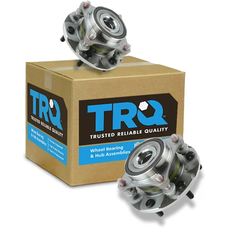 

TRQ Front Wheel Hub Bearing Assembly Driver Passenger Pair Compatible with Tacoma 4Runner FJ