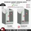 Double Pullout Under Cabinet Trash Can with Soft-Close, 50 Quart Garbage Bin for 18" x 1.5" Face Frame, Silver, 4WCTM-2150BBSCDM 3
