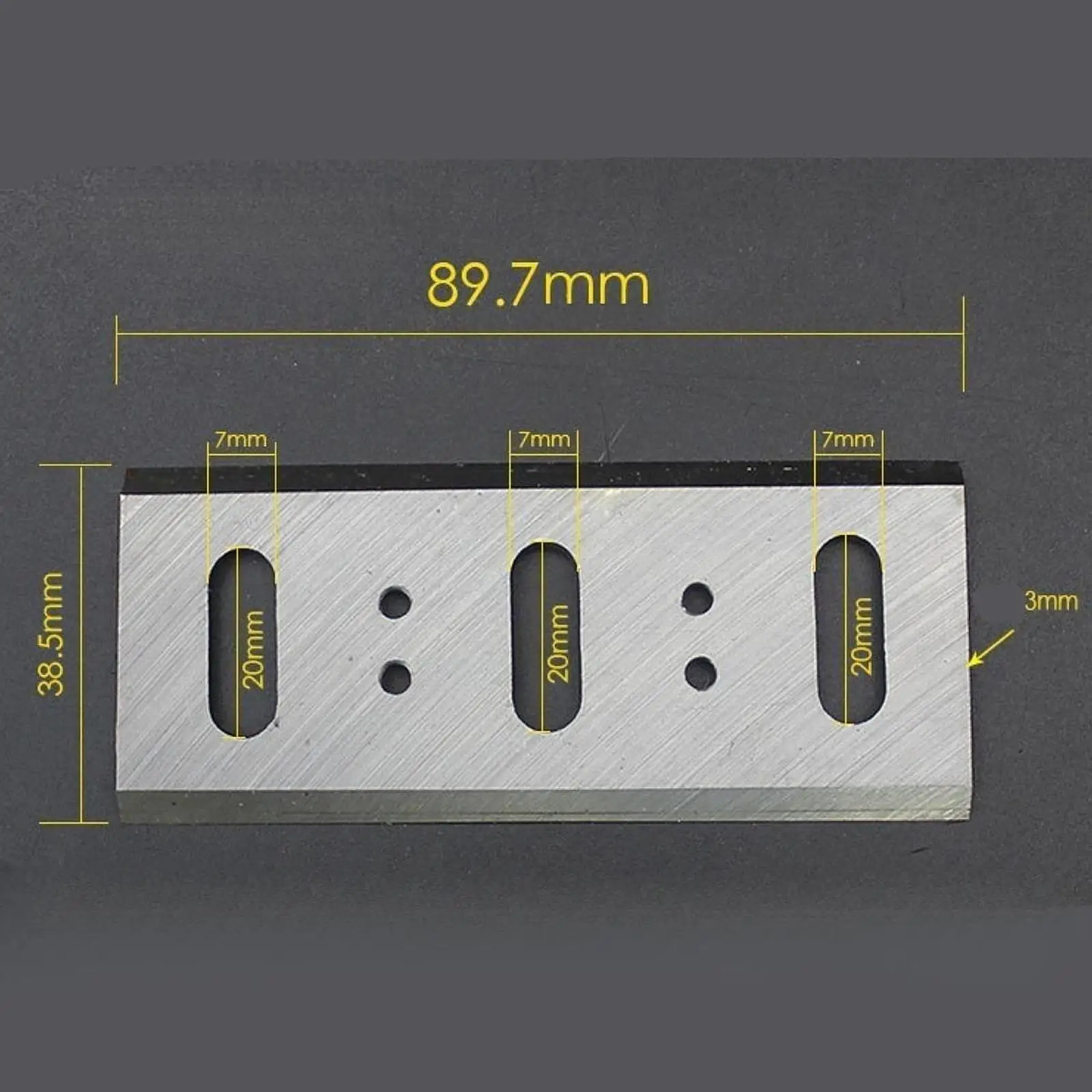 2 Pieces Electric Planer Blades Sturdy Portable Double Edged High Performance Professional Accessories Woodworking Tool Replace