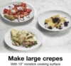 Electric Crepe Maker with 13” Nonstick Griddle for Eggs,Omelets and Quesadillas, W/ Temperature Control, Batter Cup,  (38400PS) 3