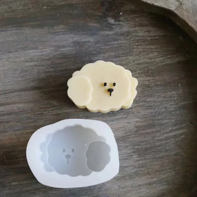 푸들 개 고양이 양초 실리콘 몰드 DIY 동물 양초 만들기 비누 몰드 선물 공예 홈 장식 수제 양초 만들기