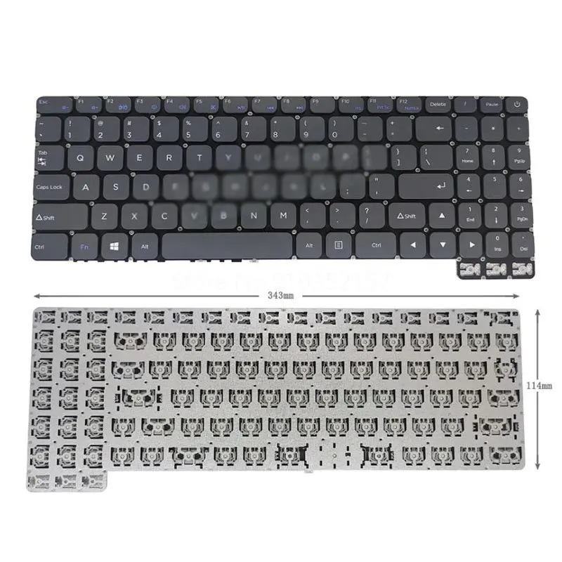 

Laptop Keyboard For Gateway YXT-91-39 SCDY3402001 15.6 Ultra Slim Notebook Keyboard English US Black/Gray NO Frame