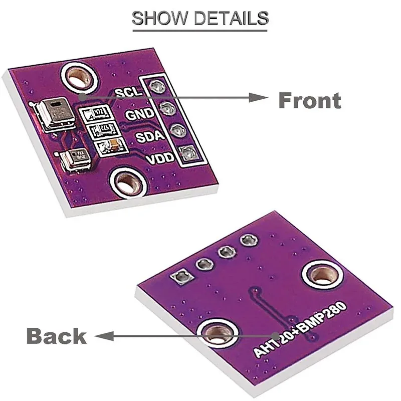 High-Precision Digital Temperature, Humidity, and Air Pressure Sensor Module