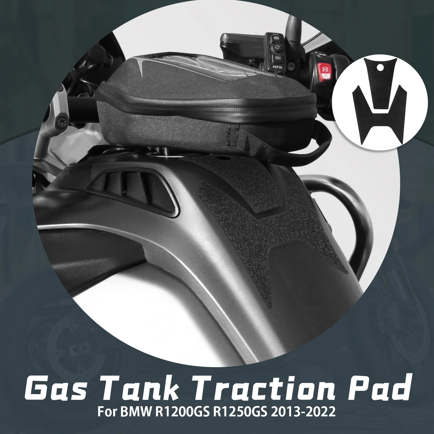 

Motorcycle Accessories Anti Slip Fuel Tank Pads Gas Knee Grip Traction Sticker Protector For BMW R1200GS R1250GS 2013-2022