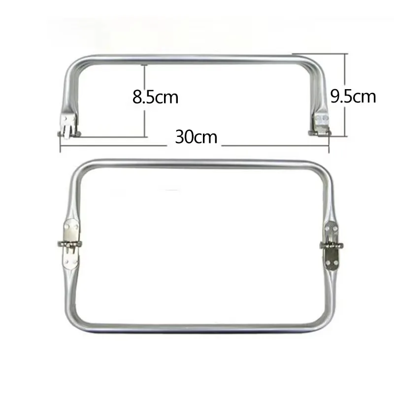 Bag Accessories 10PCS 20-30cm Metal Frame For Purse Doctor Aluminium Tube Handle Clutch Parts