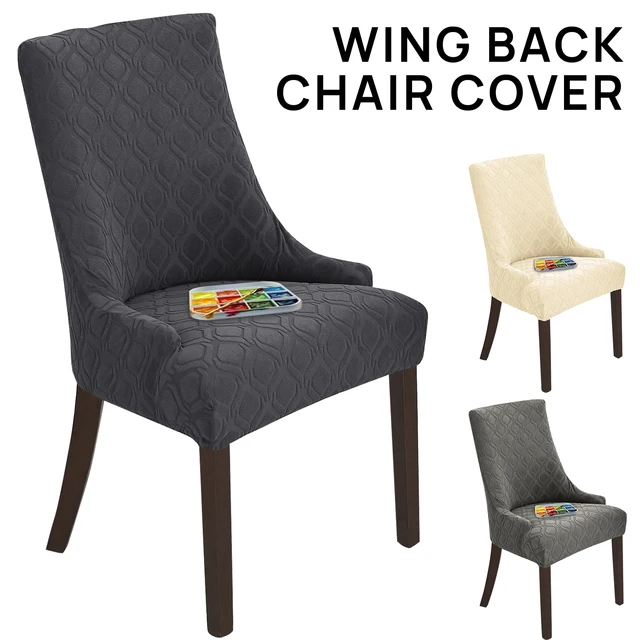 Stretch Wingback Dining Chair Covers Jokapy Pack Chair Covers For