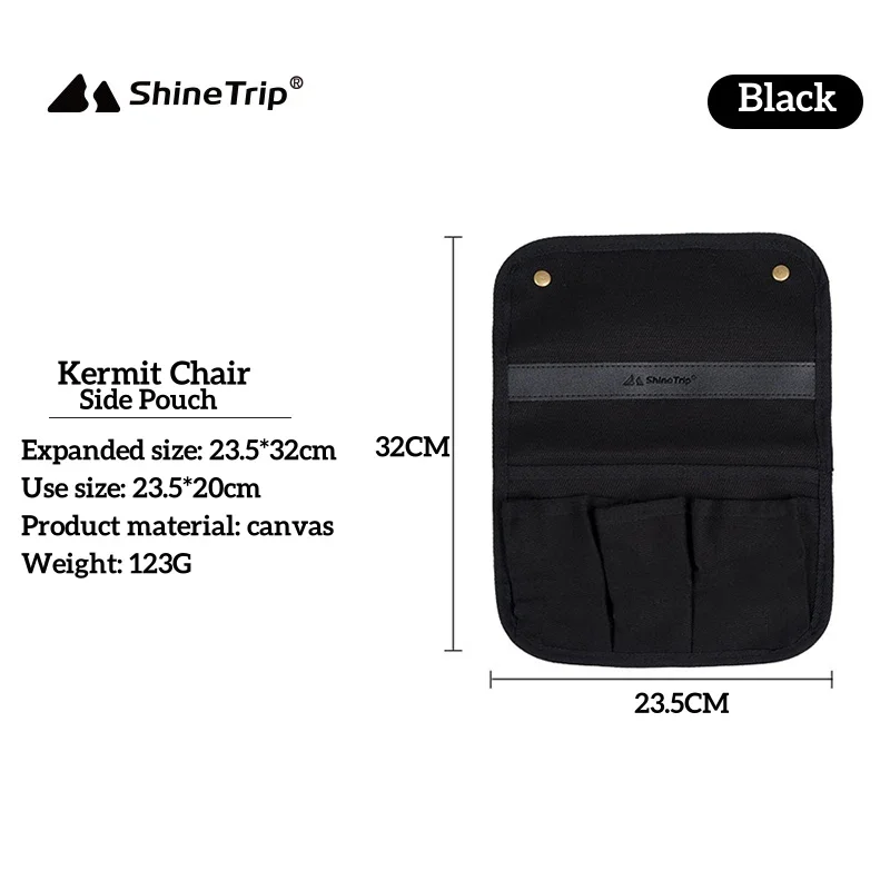 Kermit chair Armrest Storage Bag outdoor Portable Chair Side Hanging Bag Wear Resistant Double Layer chair storage bag