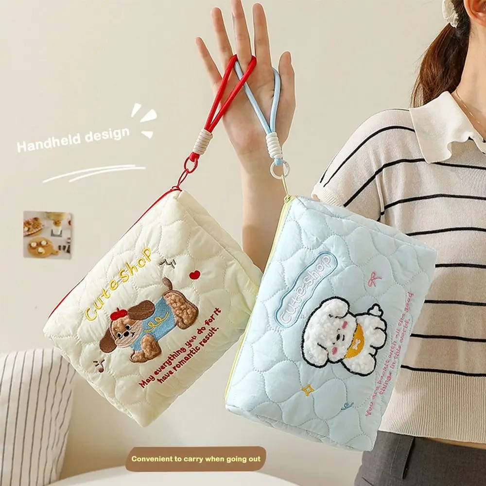 NEUE Große Kapazität Make-Up Tasche Tragbare Niedlichen Cartoon Hund Lagerung Tasche Multifunktionale Kosmetik Tasche Reise Lagerung Tasche für Frauen – Detail 4
