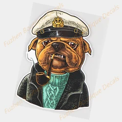 Fuzhen – décalcomanies de Boutique, accessoires extérieurs créatifs, chien avec un tuyau, personnalité, fenêtre, autocollants de voiture à la mode 