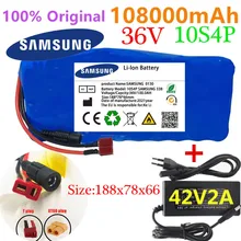 

36V 108Ah 10S4P Lithium Battery Pack 18650 108000mAh 600W 500W 450W 350W 250W Ebike Electric Car Bicycle Motor Scooter