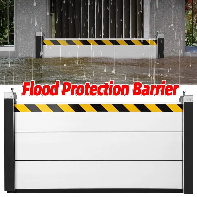 Aluminum Flood Protection Barrier Water Stopper Panel Unit Module Flood Protection Baffle Movable Gate Waterproof Seal Deflector