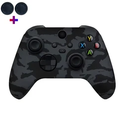 Soft Silicone Anti-Slip Protective Skin for Game Controllers with Thumb Grip Caps (2)