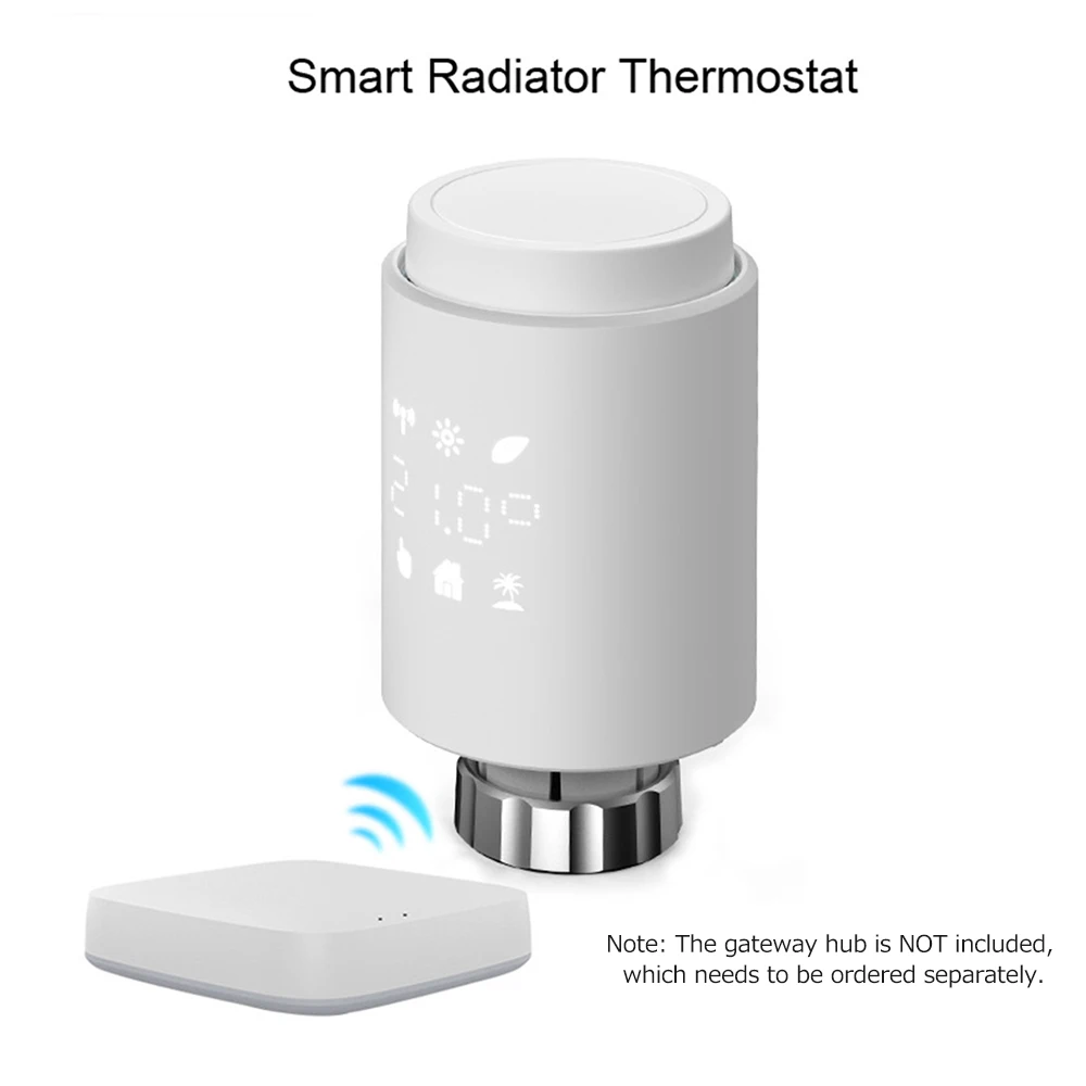 

Tuya Smart ZigBee Radiator Actuator Programmable Thermostat Thermostatic Radiator Valve Temperature Controller Support Alexa