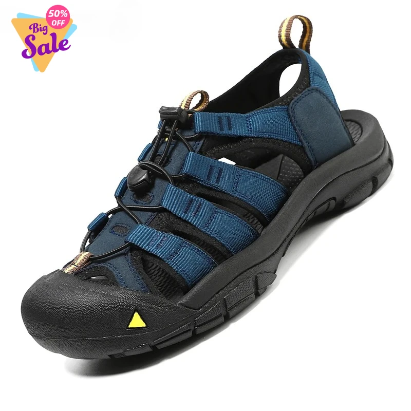 Quick Dry Wading Aqua Sandals Original Men Breathable Hollow Out Shoes New Fashion Travel Sandals Non-Slip Male Summer Sneakers
