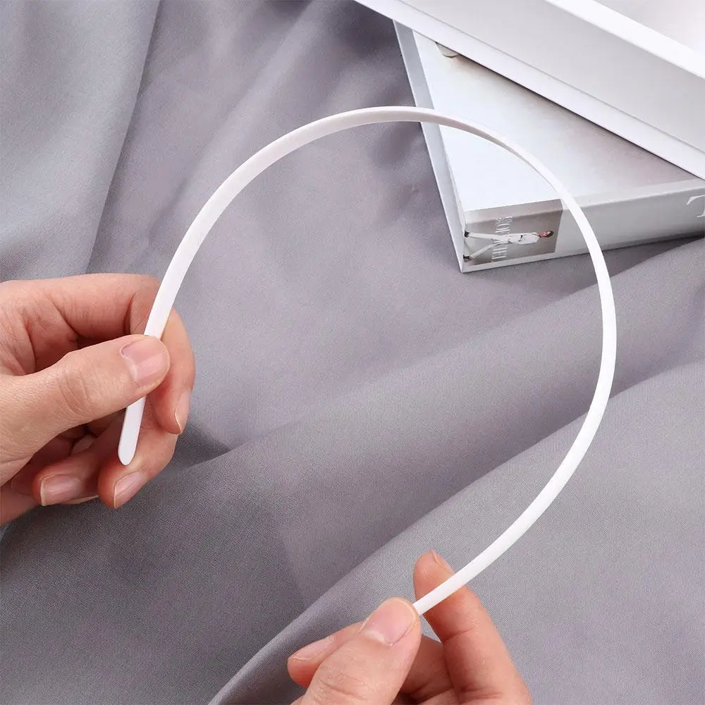 

New White Fashion Girl Hair Accessories Plain Lady Plastic Hair Band Headband No Teeth Hairband
