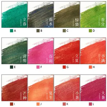 قلم حبر لطلاء الكتابة بالخط ، حبر مسحوق لامع ، 5 * ، 24 لونًا 6