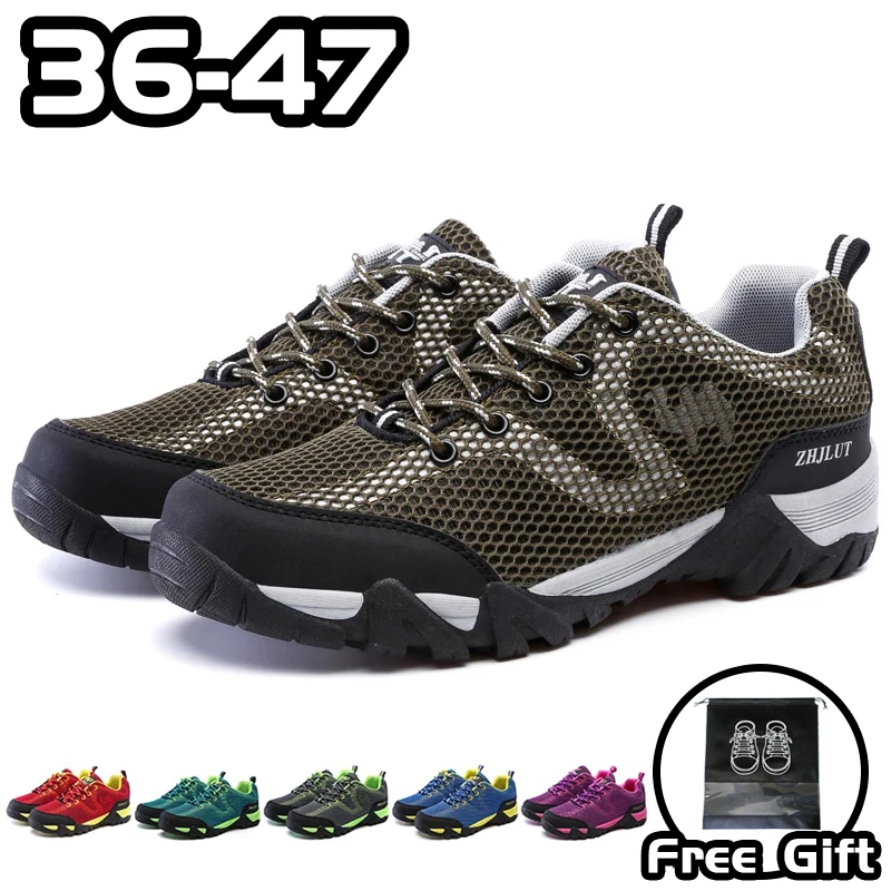 

OEING Casual Sneakers for Men Shoes Rubber Non-slip Soft Comfortable Climbing Shoes for Men Mesh Breathing Large Size 47