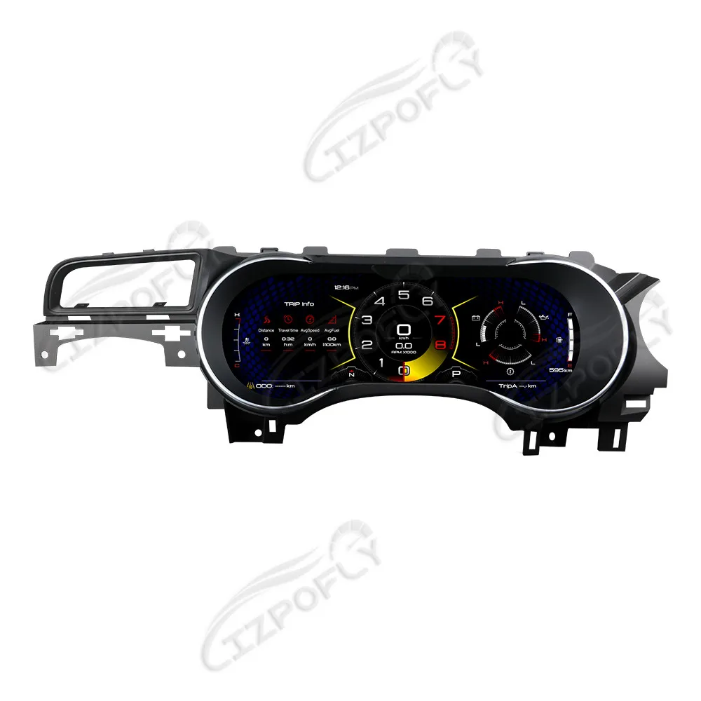 Velocímetro LCD de 12,3 pulgadas para salpicadero de coche Ford Mustang 2015-2023, panel de cabina Virtual, grupo de instrumentos GPS 3