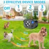 Ultrasonic Anti Barking Device for Dog 3Modes Bark Control Variable Ultrasound Frequencies Automatic Whistle 75ft Range Silencer