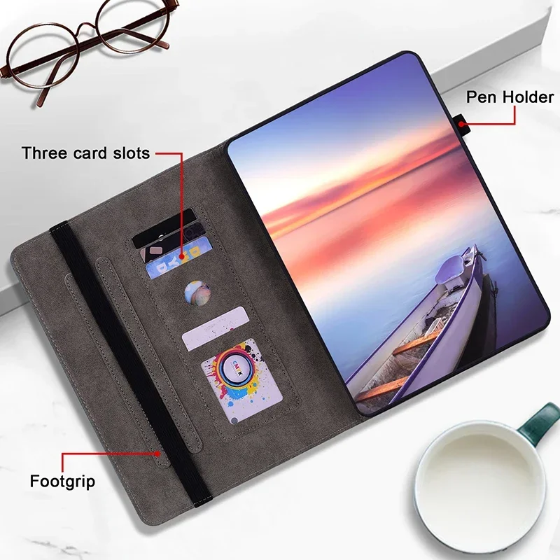 Premium Leather Tablet Case - Versatile and Stylish Protection