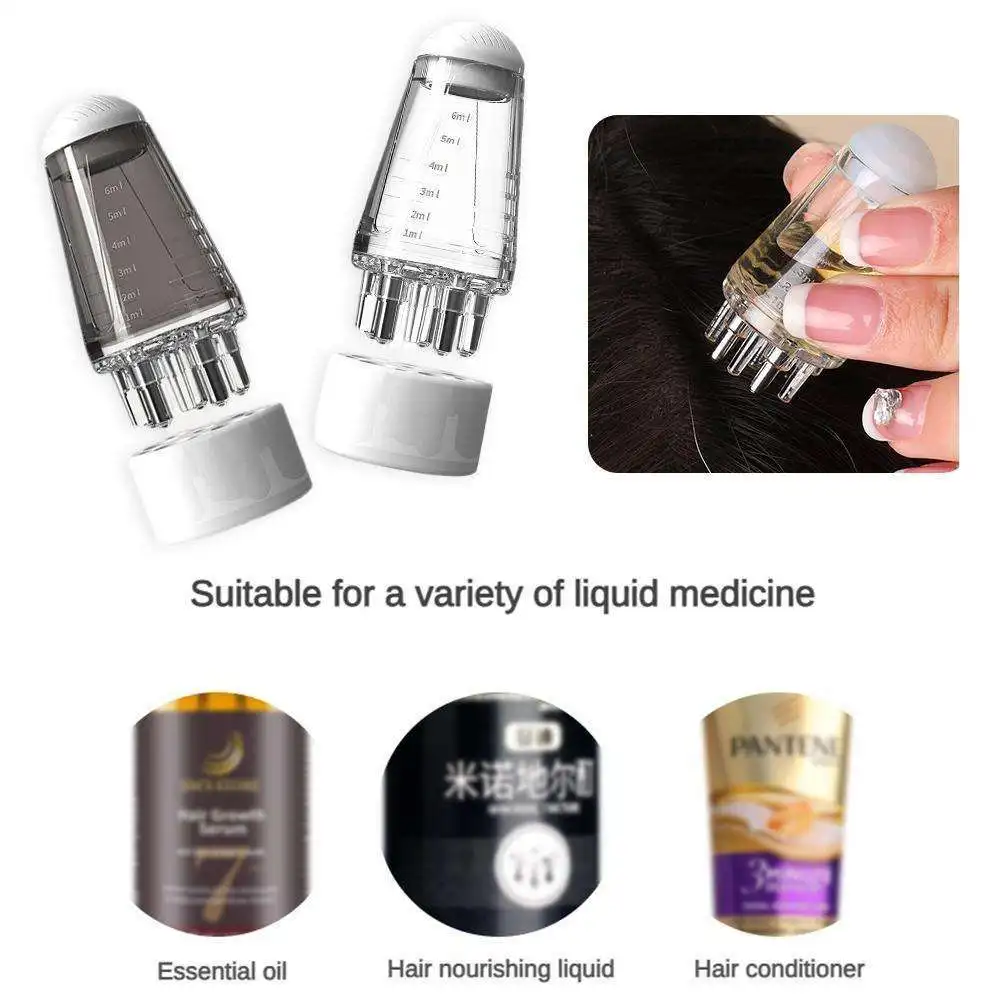 

Mini Portable Scalp Applicator Liquid Comb Hair Roots Massage Medicine Comb Hair For Hair Growth Serum Oil Nourish E5D5
