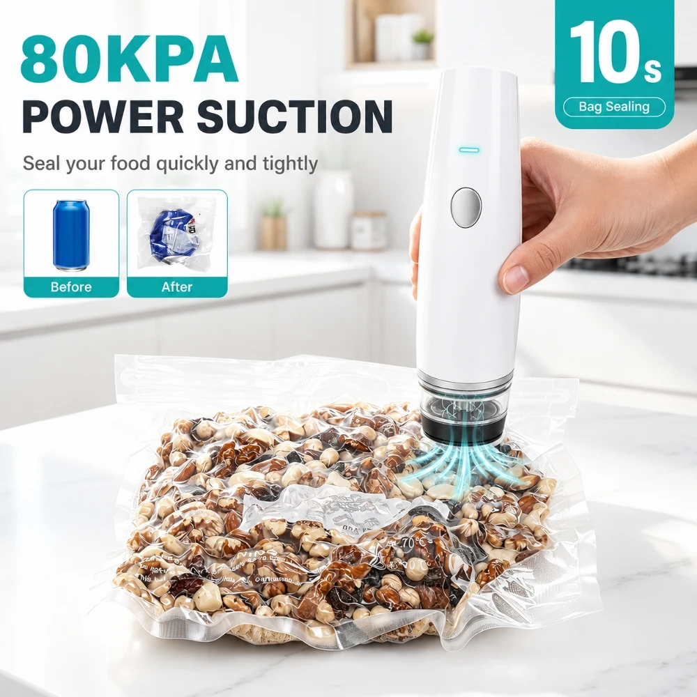 Cordless USB-C Rechargeable Vacuum Sealer Kit 5