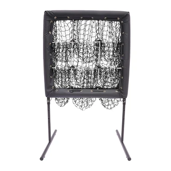 Baseball Throwing Net, Adjustable Height, High-Quality Polyester Mesh, Iron Frame, T-Shape Base for Stability, 360° Swivel 1