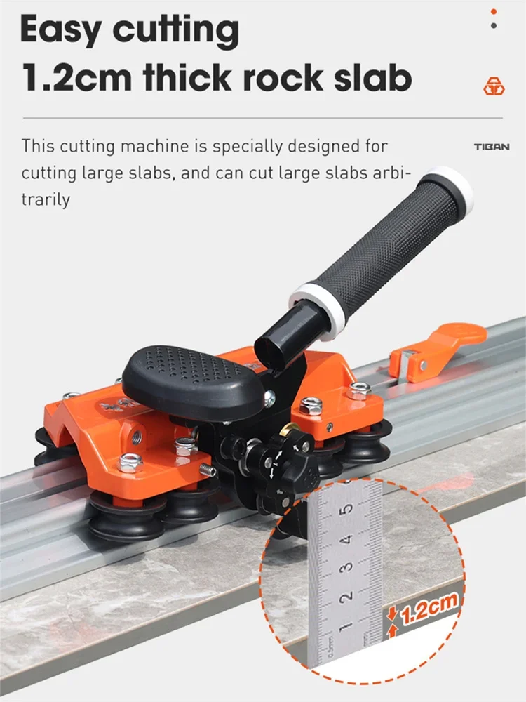 Three-blade Tiebang Manual Tile Cutting Machine High-precision Rock Slab Large Floor Tile Track Push Knife