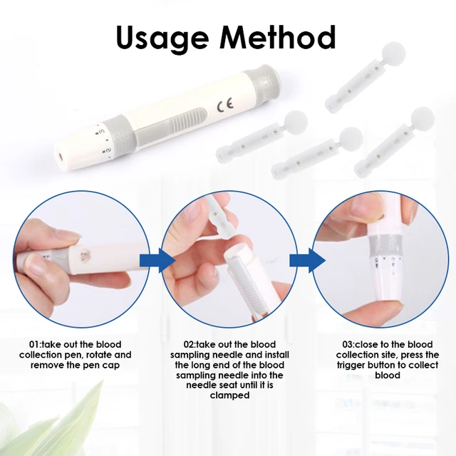 Sterile Lancets Kit for 28g Pen Glucose Meter