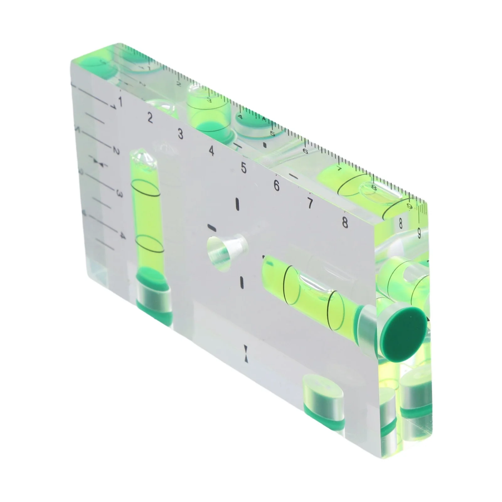 자석식 포켓 버블 레벨 90도 및 180도 측정 도구 (투명 녹색 버블 포함, 프로젝트용)