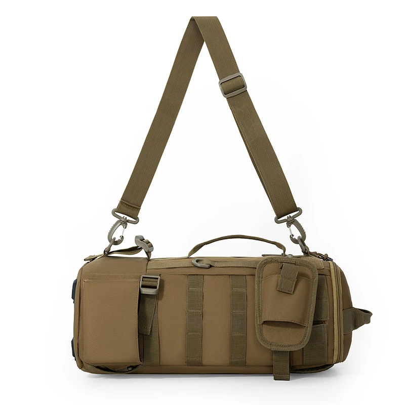 Super large 42L fishing backpack with pole seat | padded shoulder strap | camping, hiking, fishing gear storage, outdoor enthusi