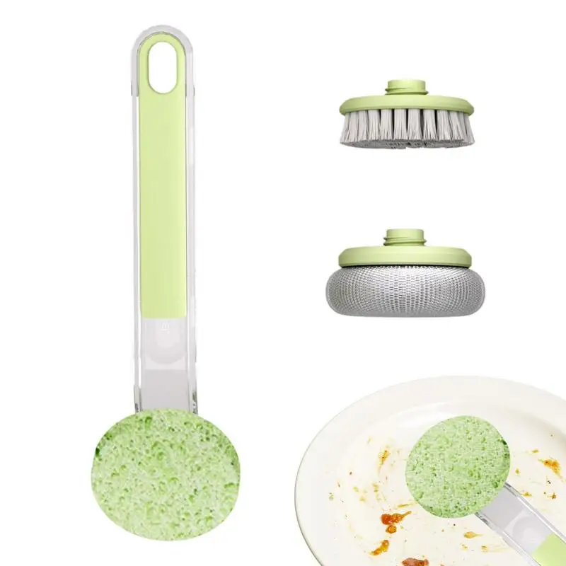 

Dish Scrub Brush Set Kitchen Cleaning Brush Pot Pan Brush Multifunctional Long Handle Dish Cleaning Tools For Cookware Kitchen