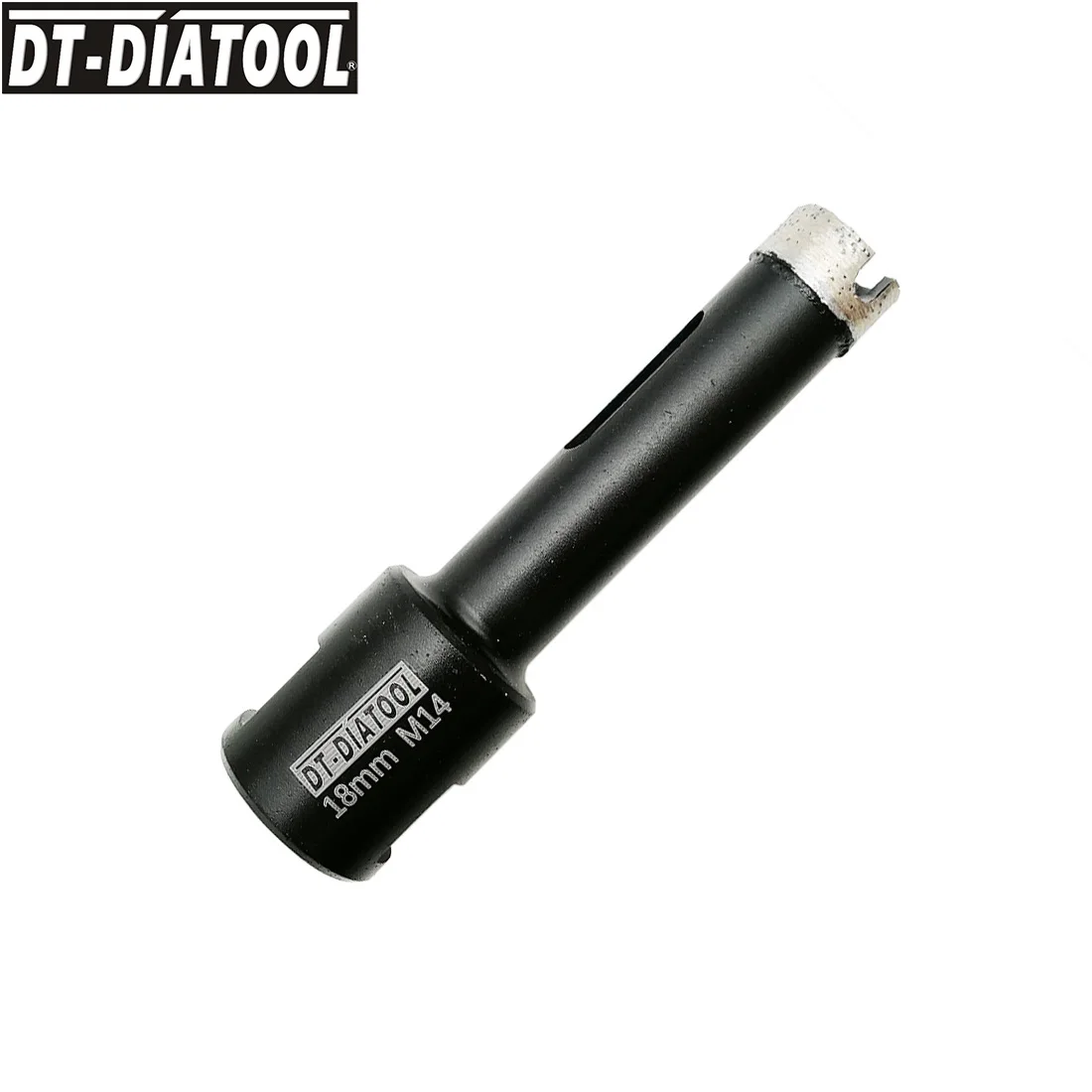 DT-DIATOOL 2 stücke m14 dia 18mm laser geschweißte diamant trocken bohrkern bits harte granit marmor bohrer stein beton lochs äge – Detail 2