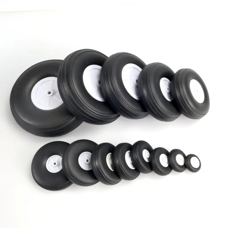 RC aircraft model fixed wing real aircraft tire PU rubber wheel landing gear wheel diameter 2.25-5 inches aircraft landing gear wheel
