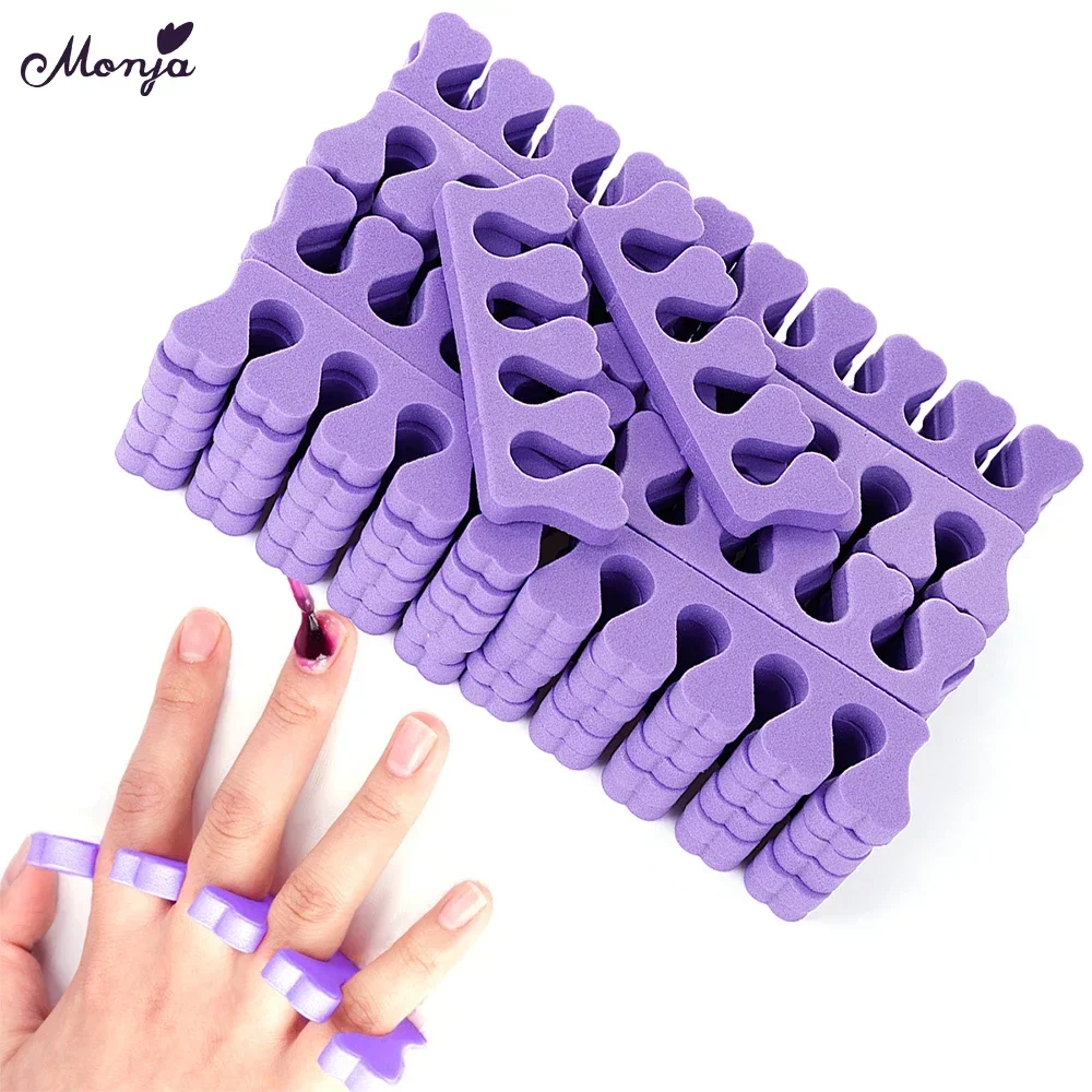 Nail Art Tools Finger Toe Separators 10/50Pcs Manicure Pedicure Accessories