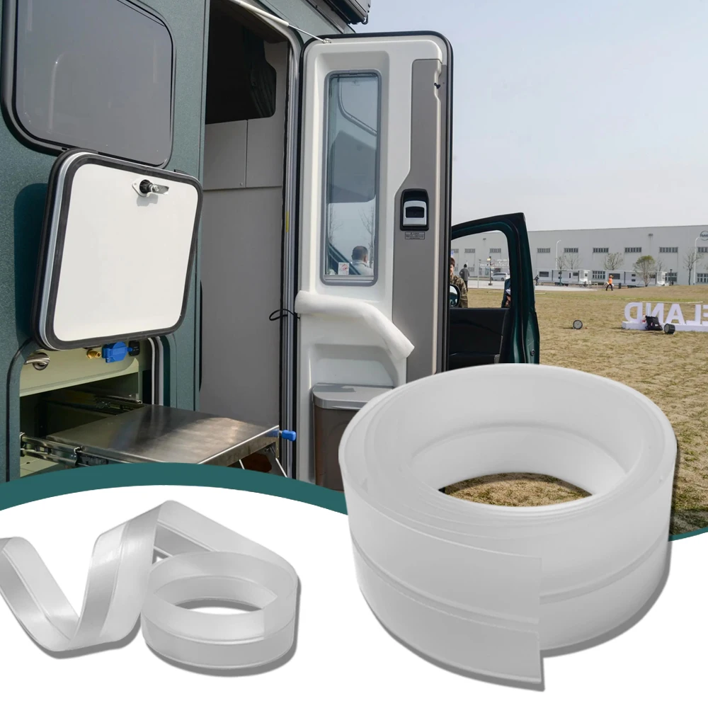 Autodeur Raam Zegel Strip Transparant Weer Strippen Siliconen Afdichtingstape Voor Rv Caravan Camper Motorboot Deur