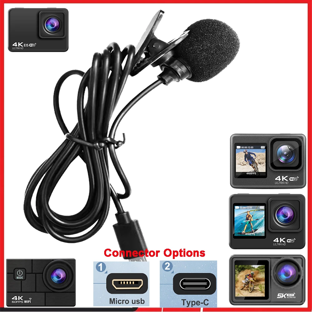 Gedeeltelijk Allergie bevestig alstublieft External Microphone Sports Cameras | Action Camera External Microphone -  Microphone - Aliexpress