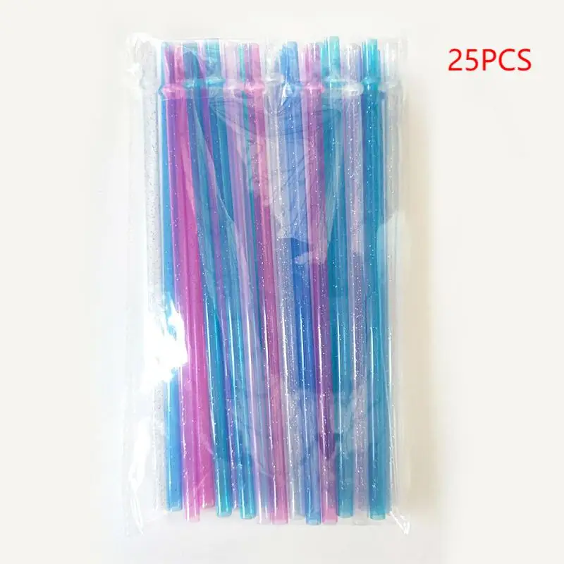 Plastic Coffee Beer Beverage Straws, Pink Plastic Drinking Straw