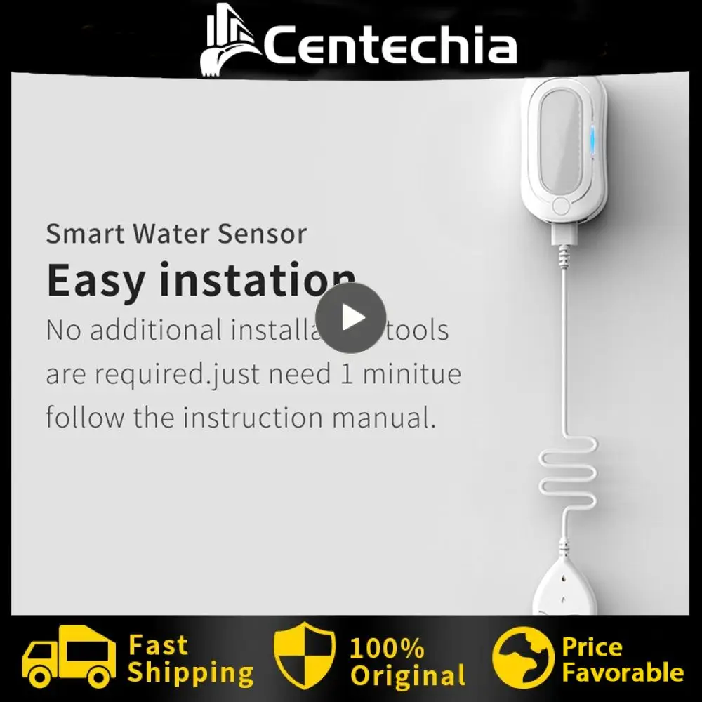 

Умный детектор утечки воды Tuya 3,0, оповещение о уровне воды, работает с Alexa Home