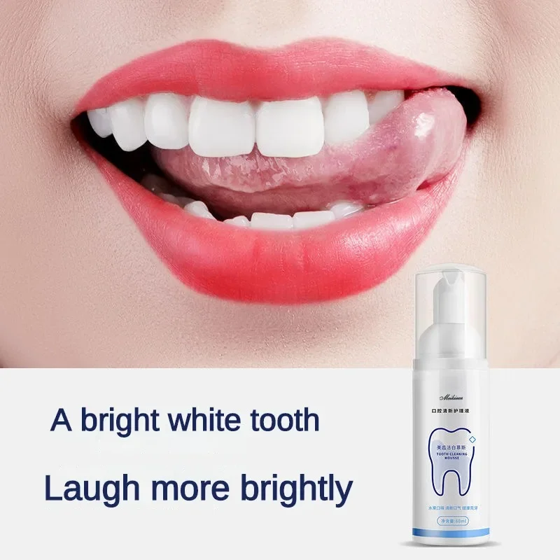 Dentifricio Sbiancante Per Denti Mousse Schiuma Macchie Detergenti Denti Gialli Rimuovi Respiro Rinfresca Sbiancare I Denti Prodotti Per La Cura Del D