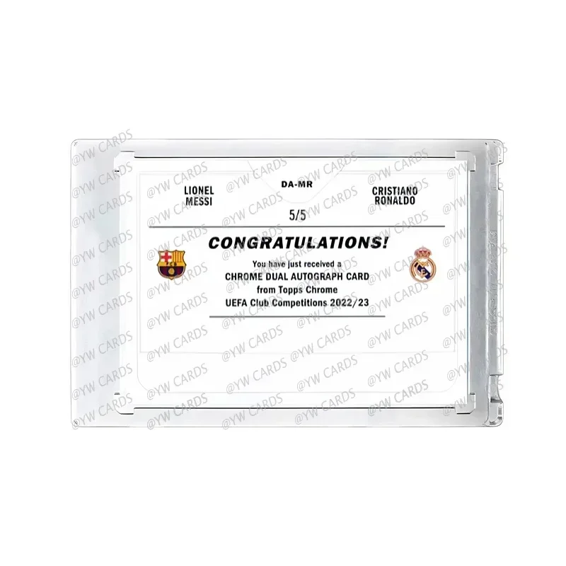Collectible Cards Panini Homemade Star DIY Card Messi Ronaldo Signed Christmas Birthday Present football Board games around