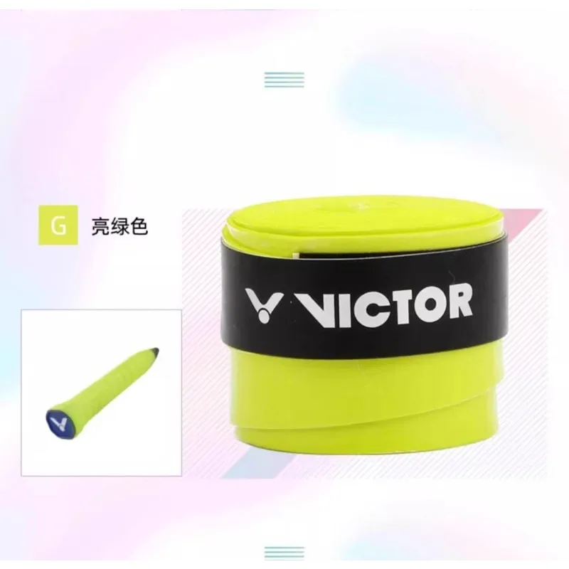Victor 5 pcs Badminton Overgrip Racket Hand Glue Towel Tape Anti-slip Sweat-absorbing Tape For Racket Slingshots Tennis Overgrip