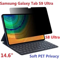 14.6" Anti Spy For Samsung Galaxy Tab S9 Ultra Screen Protector PET Soft S8 Ultra Film 360 Degree Privacy 1