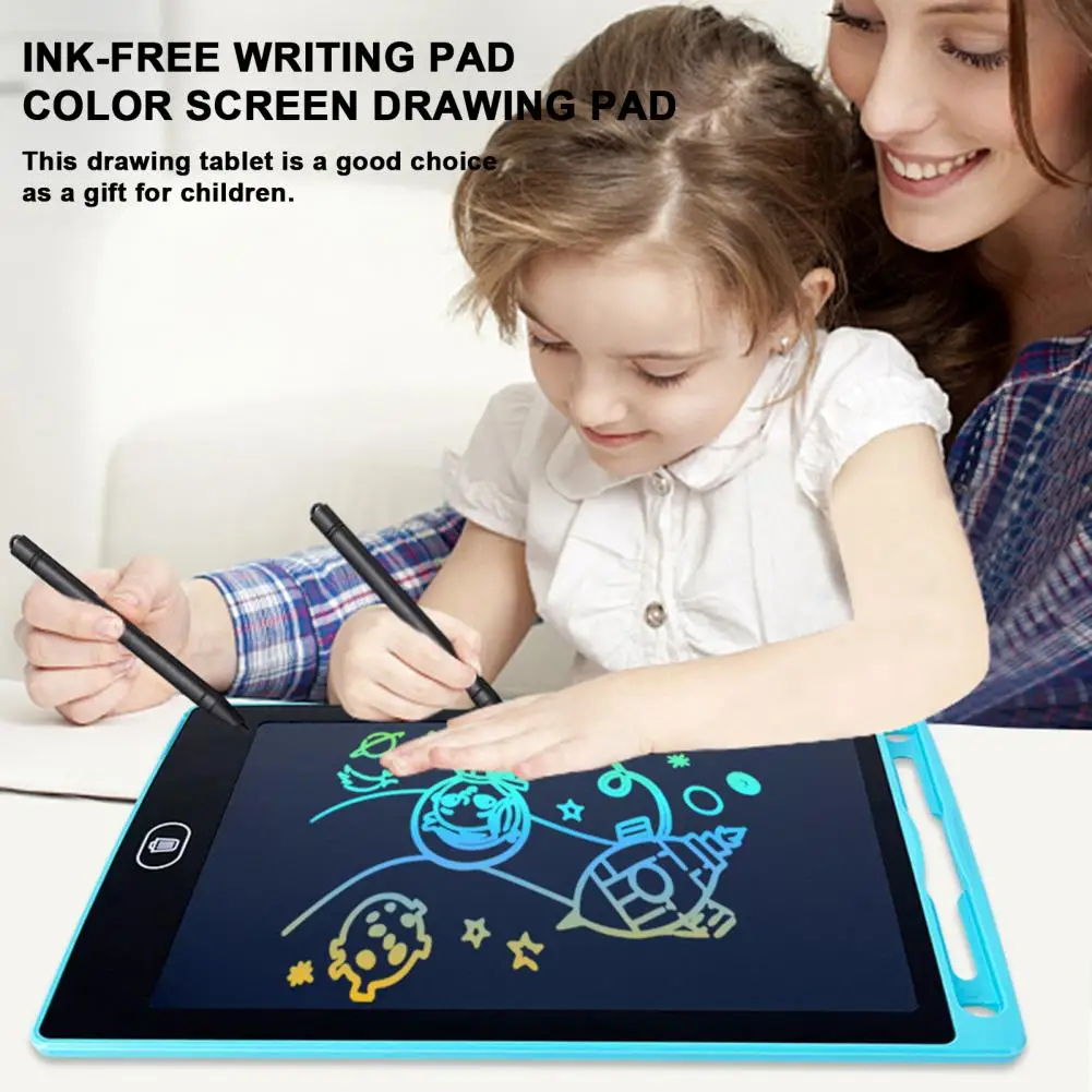 

Kid-friendly Drawing Pad Colorful Doodle Electronic Drawing Board Sketch Pad with Pen Educational Toy for School Kids 8.5-inch