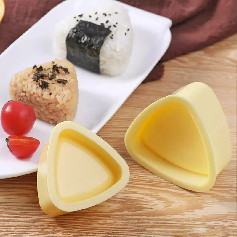 Sushi Mold 1/2pcs DIY Onigiri Rice Ball Food Press Triangular Sushi Maker Mold Japanese Home Kitchen Bento Accessories Tools