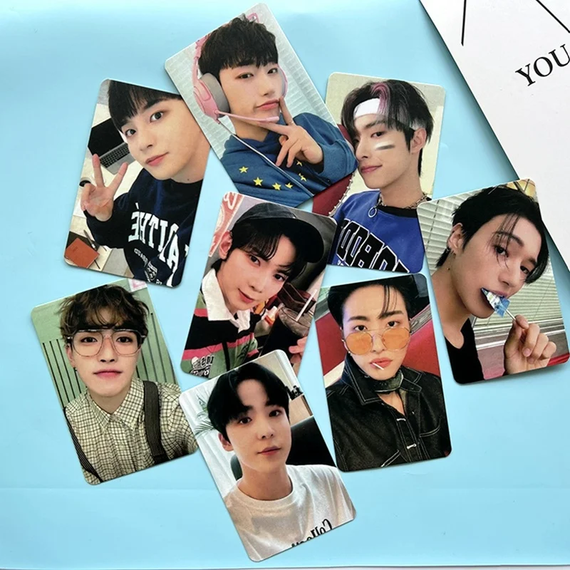 

8PCS/Set Kpop ATEEZ 2023 Season's Greetings HD Printing New Album Postcards Photocard Photo Print Card Set Fans Collection Gift