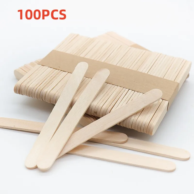 Craft Sticks Ice Cream Sticks Wooden Popsicle Stick 11.4cm(4-1/2) Length  Treat Ice Pop For Beverage Resin Mold Handmade Tools