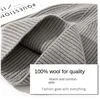 100% Merino Wool New Beanie Winter Women Men Boys Girls Crochet Skullies Hat Solid Color Autumn Knitted Beanies Caps 4