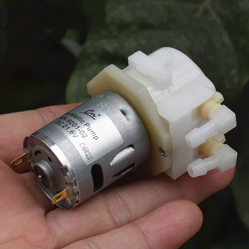 소형 365 연동 펌프 DC 12V-24V 18V 21.6V 정량 주입 액체 워터 펌프 (수족관, 분석 실험실, 잉크 샘플링, 점적 관개용)