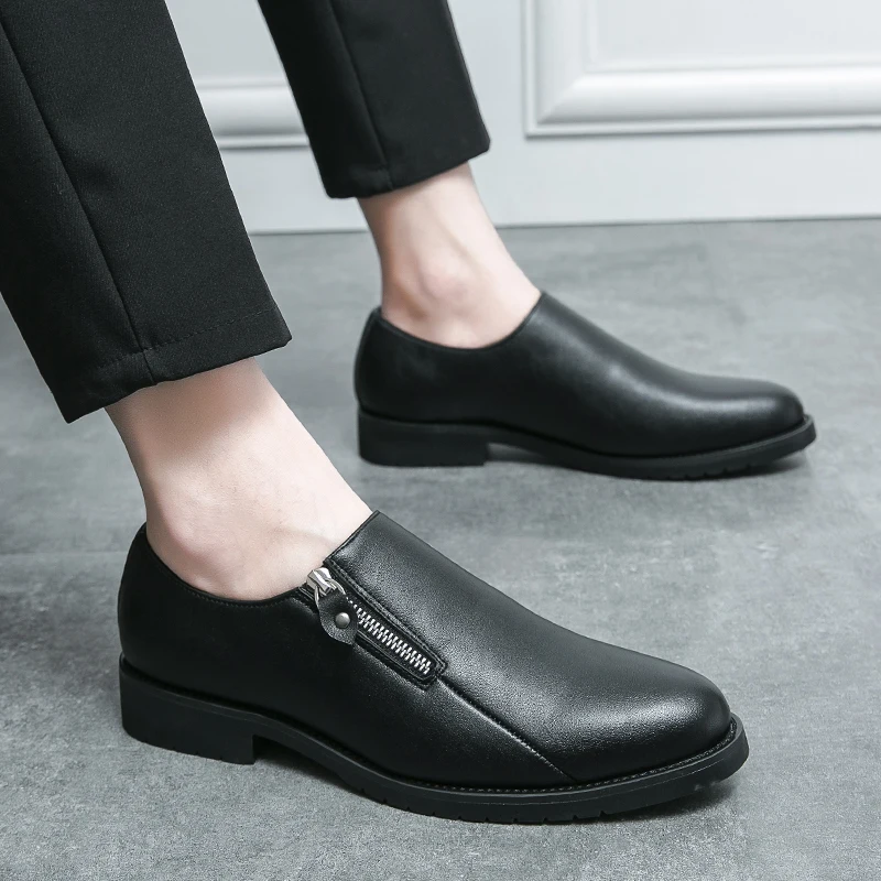 

Men's Loafers outdoor fashion Leather Handmade Slip on Office Business Wedding Party Dress Shoes Men Casual Loafers Footwear